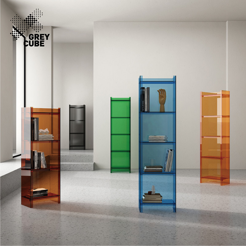 Light Extravagant Bookshelf Brief Acrylic Multilayer Floor Bookcase Living-room Living Room Backroom With Wall Containing Shelf Bedroom Shelf