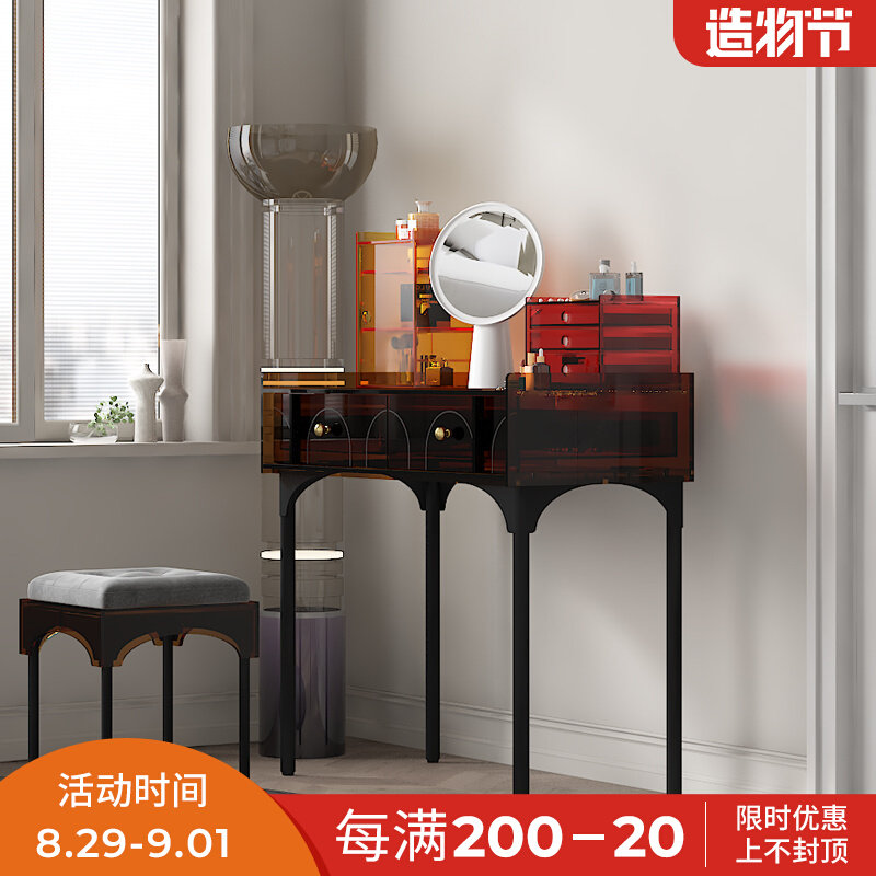 Net celebrity dressing table bedroom modern minimalist dressing table acrylic dressing table girls light luxury dressing table small