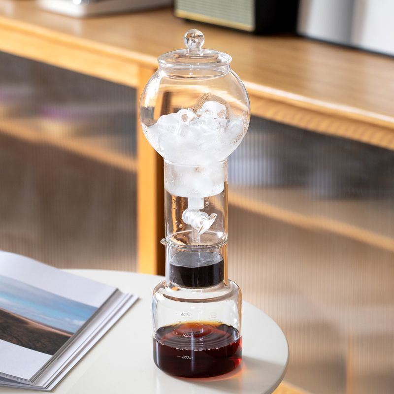 Ice Drip Pot Drip-Type Ice Brew European-Style Coffee Maker Hand-Brewed Coffee Cold Brew Device Extraction Teapot for Home Use