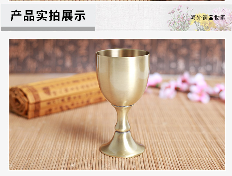 Rượu vang đỏ châu Âu retro sáng tạo rượu sâm banh thủy tinh rượu vang thủy tinh đồng rượu vang 2 hộ gia đình rượu vang trắng - Rượu vang giá treo ly rượu vang để bàn