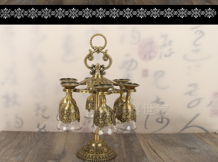 Rượu vang Nga đặt rượu vang nhỏ sáng tạo hầm rượu vang châu Âu - Rượu vang ly rượu vang ocean