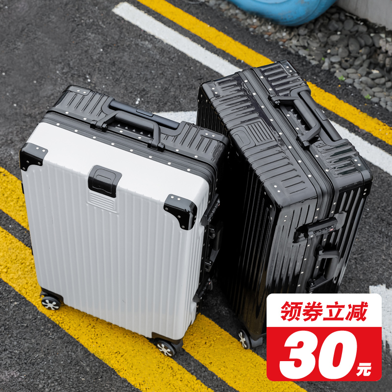 Luggage female trolley case ins net red suitcase universal wheel 20 inch 24 password leather small box male student 28