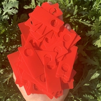 Новый утолщенный материал [большой красный] 1000 листов.