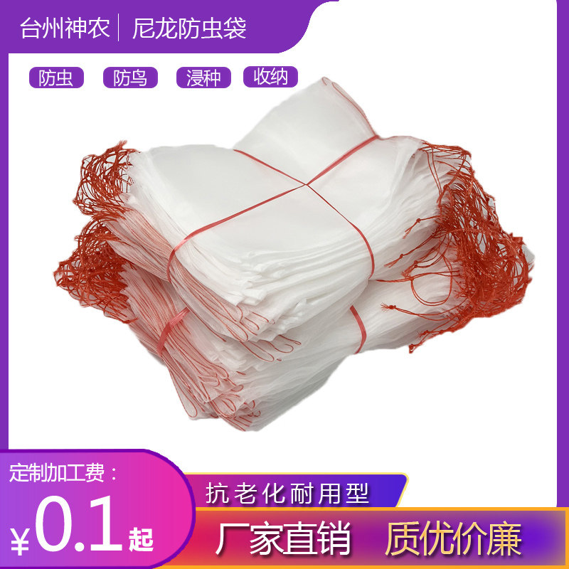 Hot Pin Nylon Mesh Bag Seed Bag Rice Immersion Bag Anti-Insect Bird Bag Fire Dragon Fruit Grape Bagging Net Bag