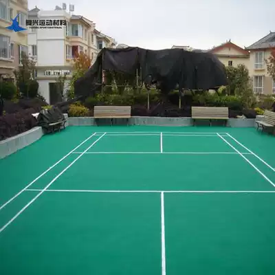 Chengdu Mianyang Deyang Dazhou outdoor PVC plastic basketball court badminton court tennis plastic floor PVC