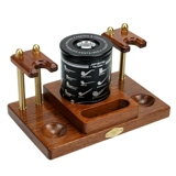 Джифенг муссон с твердым деревом ведро с увлажняющимся резервуаром для дымовой проволоки ретро -личность бронзовый ковш