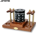 Джифенг муссон с твердым деревом ведро с увлажняющимся резервуаром для дымовой проволоки ретро -личность бронзовый ковш