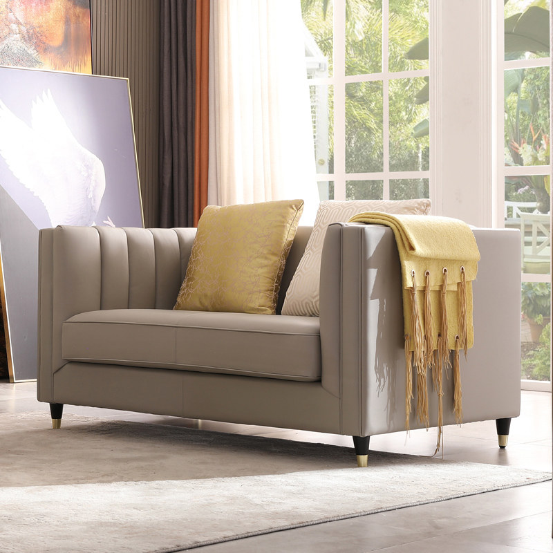 American light extravaganza Bull Leather Modern Minimalist Cortex Living Room Home small family Type 123 Composition genuine leather sofas