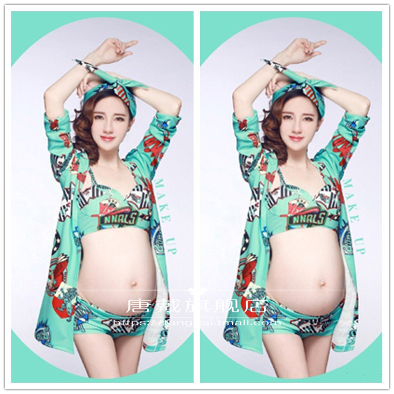 Phụ nữ mang thai ảnh photo trang phục 2018 mới thai sản ảnh quần áo studio chủ đề nhiếp ảnh quần áo phụ nữ mang thai ảnh quần áo áo ngực cho mẹ bầu