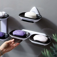 Мыльная коробка -Бесплатная настенная чашка всасывающая чашка -творческая дренажная рама туалетная ванная комната двойная слоя