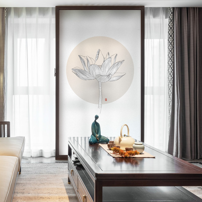 Makeup room frosted glass doors and windows sticker anti-light transmission opaque bathroom anti-peep full shading adhesive film