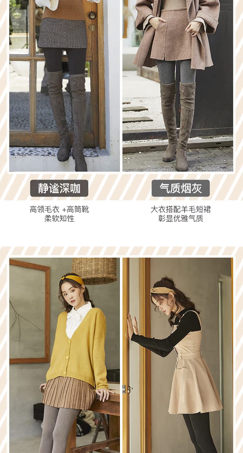 Quần legging nhung nữ mặc mùa xuân hè 2018 mới cotton dày màu xám quần lửng mùa thu và mùa đông quần tất dứa