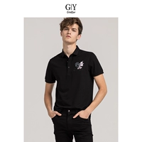 GYgoldlion / clothing Quần áo GY POLO tay ngắn nam thanh niên thời trang ngực thêu áo polo ngắn tay áo polo nam đẹp