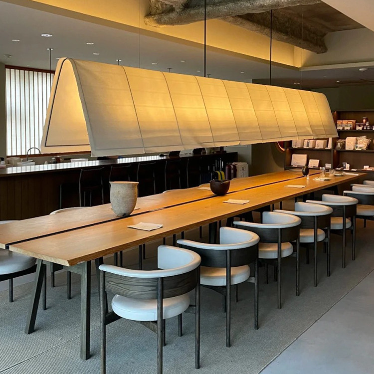 日式复古侘寂风吊灯!餐厅吧台商用新中式禅意茶室长条灯,氛围感直接拉满!-酒店-淘宝好物网