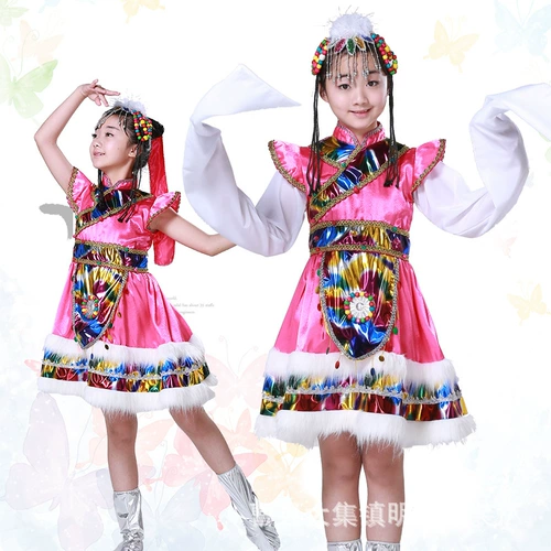 Детские меньшинства, детская одежда для выступлений тибетской монгольской танце