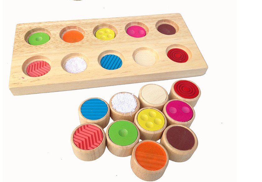 Tactile touchpad sensory teaching aids baby touch to see memory training pairing board Montessori early education educational toys