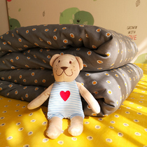 Retro gentle and fresh daisy cotton double yarn single piece quilt cover girl pastoral floral gauze quilt custom made