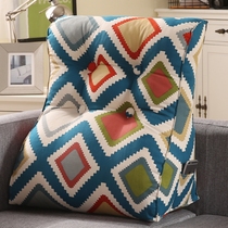 Badeyue pillow bedside sofa cushion soft bag office waist siesta waist neck pillow dual-use back cushion