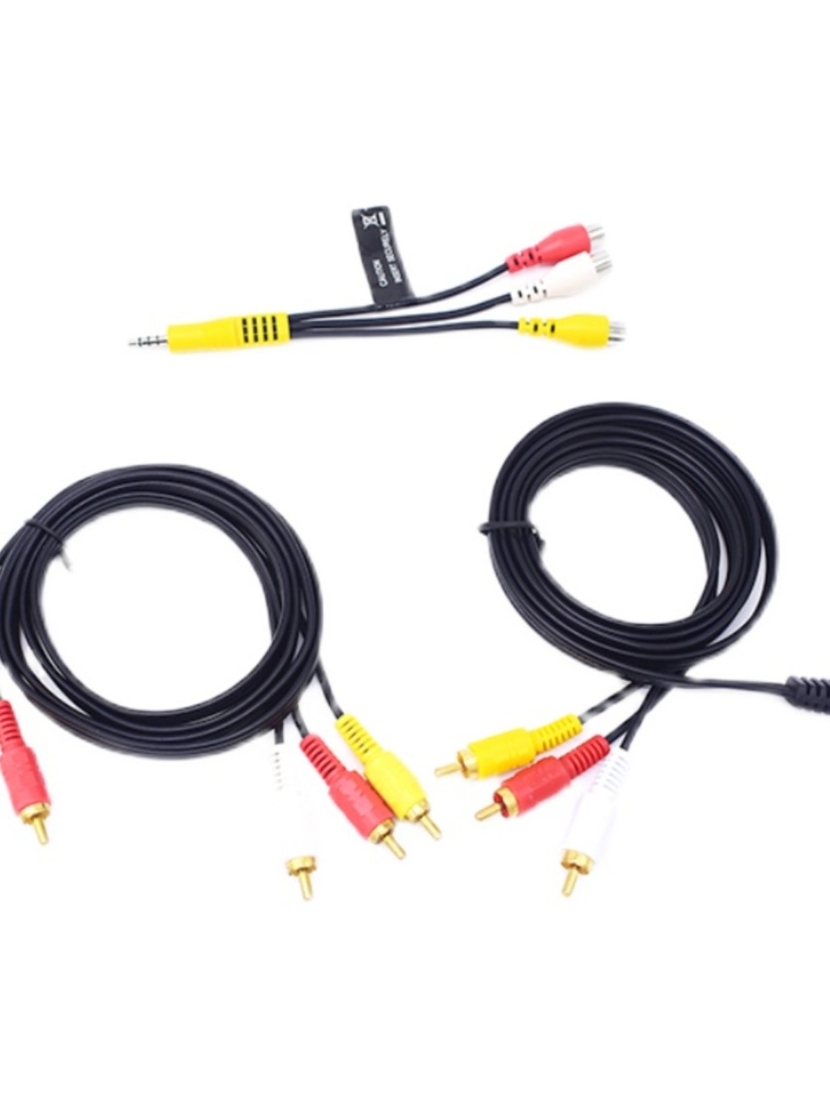 One-To-Three Tv Video Cable, Three Rca Connectors, Av Cable, Set-Top Box, One-To-Three Cable, Evd 3.5mm to Rca