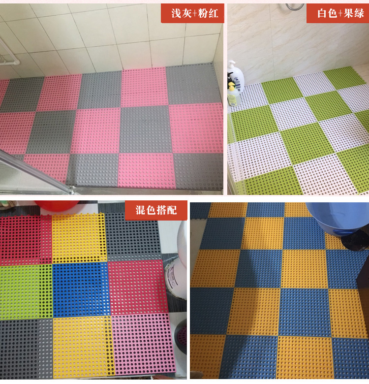 Phòng tắm chống trượt mat mosaic phòng tắm nhà vệ sinh phòng tắm mat phòng tắm tắm lớn nước không thấm nước mat