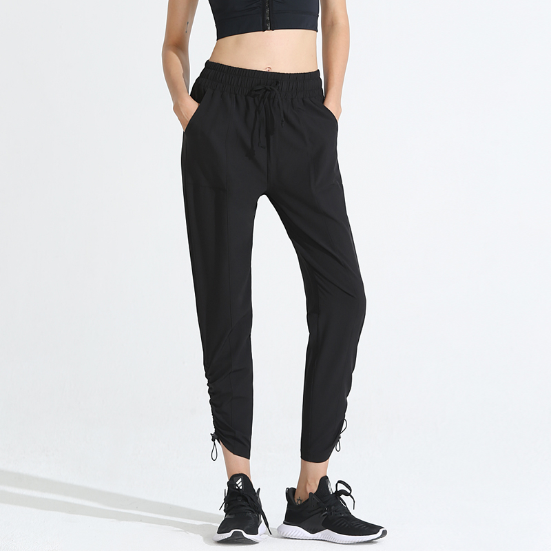 Beam Leg Sports Pants Woman SLIM LOOSE CASUAL RUNNING STRAIGHT DRUM COLLECTION LEG OUTDOOR YOGA TRAINING FITNESS PANTS FITNESS SUIT