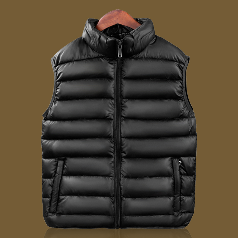 Casual Men's Cotton Vest, Winter Warm and Thickened, Large Size, Middle-Aged and Young Men's Vest, Dad's Jacket, down Cotton