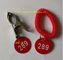Child and mother storage card swimmers lap bag number key number plate foot bath card fitness hand card bathing and rubbing back card