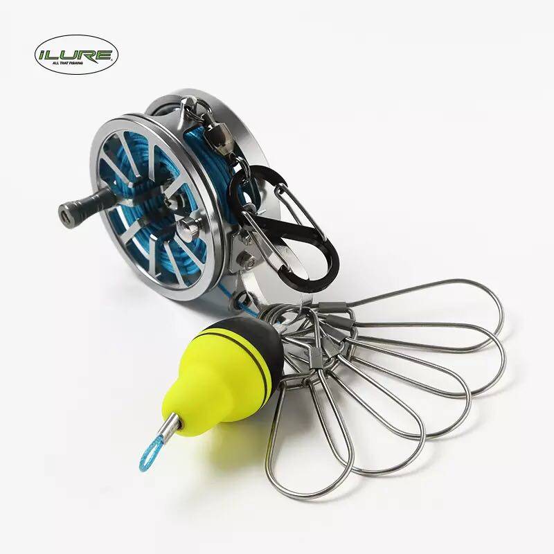 Special price shrinkage loss of hand rope fish lock stainless steel fish buckle wheeled lock fish button fishing wheel style lock fisher fish lock-Taobao