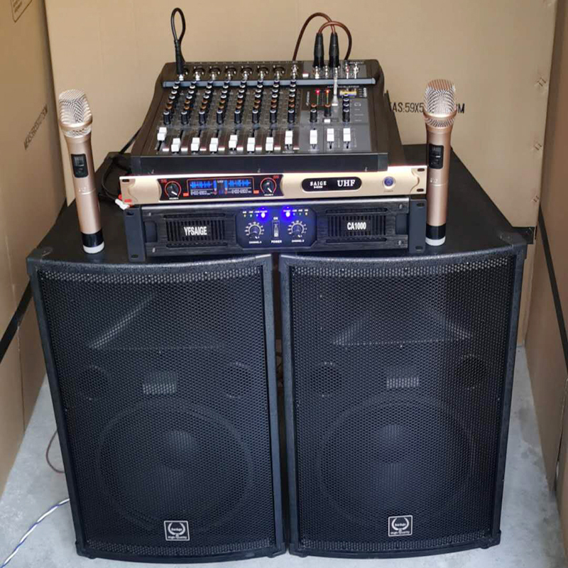Professional Outdoor Performance High-Power 15inch Ktv Audio Set Home Wedding Conference Room Full-Range Stage Speakers