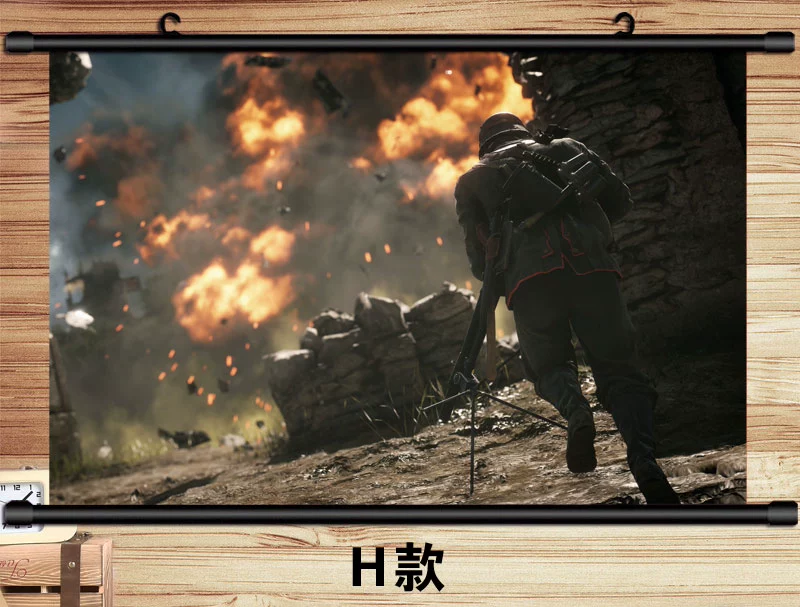 Battlefield 1 xung quanh poster vải treo tranh Trò chơi chiến trường xung quanh Thế chiến I chủ đề tường trang trí bộ sưu tập tranh 02 - Game Nhân vật liên quan