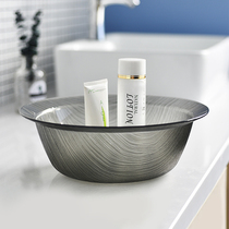 Japan Transparent Washbasin Home Thickened Plastic Laundry Basin Washbasin Face Basin washbasin Wash Basin Resistant large number