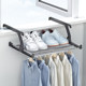 Japan AISEN balcony stainless steel clothes drying rack window folding storage rack dormitory shoe drying rack drying artifact