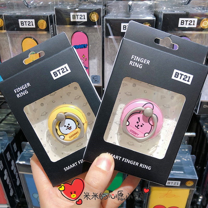 South Korea BT21 paparazzi series phones universal ring bracket Apple iPhone sticky post rotary buckle
