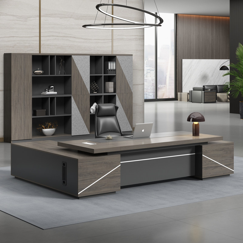 Double Cabinet Owner Desk Chair Portfolio Brief Modern President Room Manager Supervisor Furniture Single Atmospheric Big Bandae-Taobao