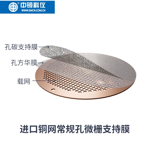 Zhongjing Scientific Instruments Imported Mesh-Supported Standard Microgrid Carbon Support Film/Regular Pore Microgrid Support Film