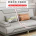 Sofa giường phòng khách đa chức năng gấp đôi mục đích căn hộ nhỏ hiện đại tiết kiệm cao su lười đôi sofa vải