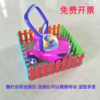 Color plastic fence decoration Pet fence Kindergarten small fence Christmas fence White garden fence fence
