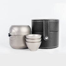 MySolo direct store pure titanium tea set set titanium tea maker titanium teapot pure titanium kung fu tea set