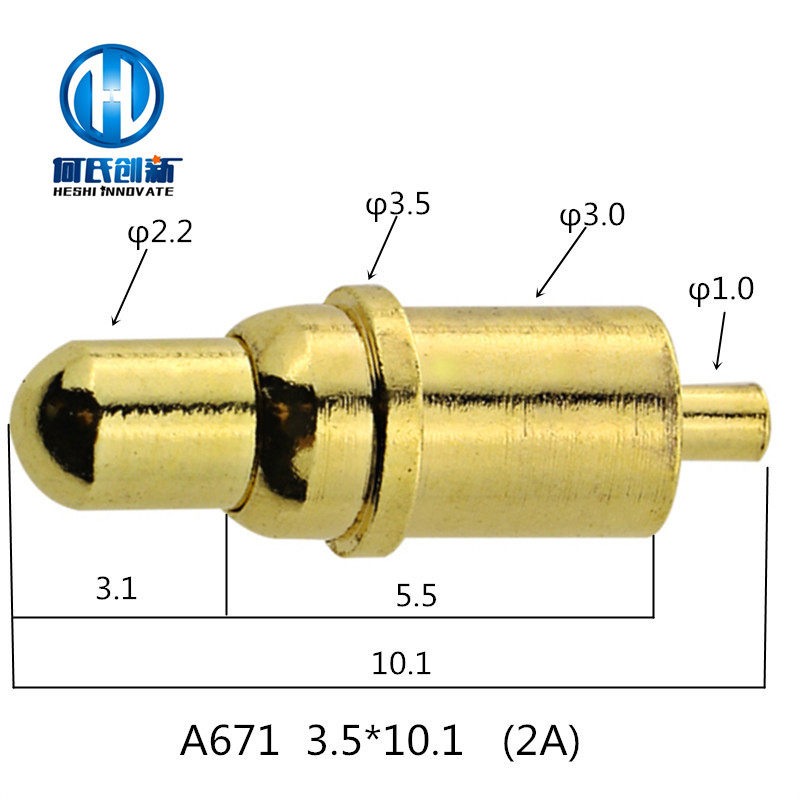 A671) 3 5 * 10 1mm Specialty customized PCB board contact spring thimble conductive probe battery charging needle