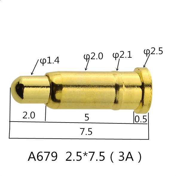 Manufacturer professional customized high-quality telescopic conductive needle spring thimble signal needle pogopin probe A679