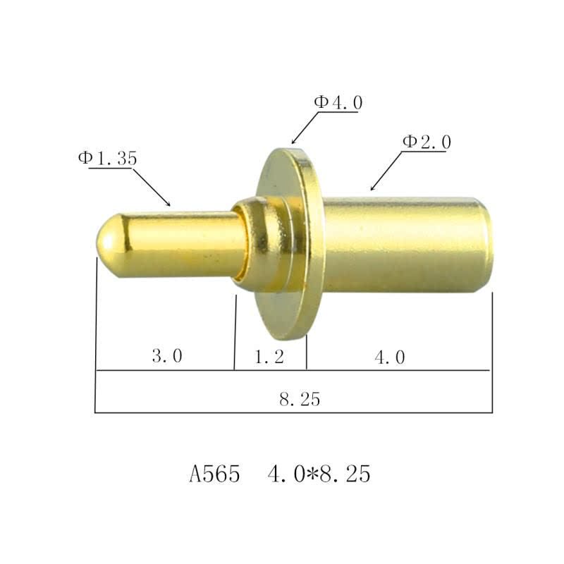 (A565-2) Lighting conductive probe thimble spring pin copper small black clip copper column gold-plated copper car parts cutting parts