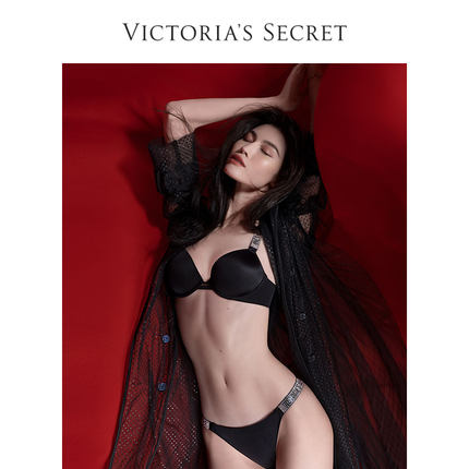 2件298|维密 何穗同款水钻Logo闪亮腰带高脚口高腰性感内裤女-tmall.com天猫