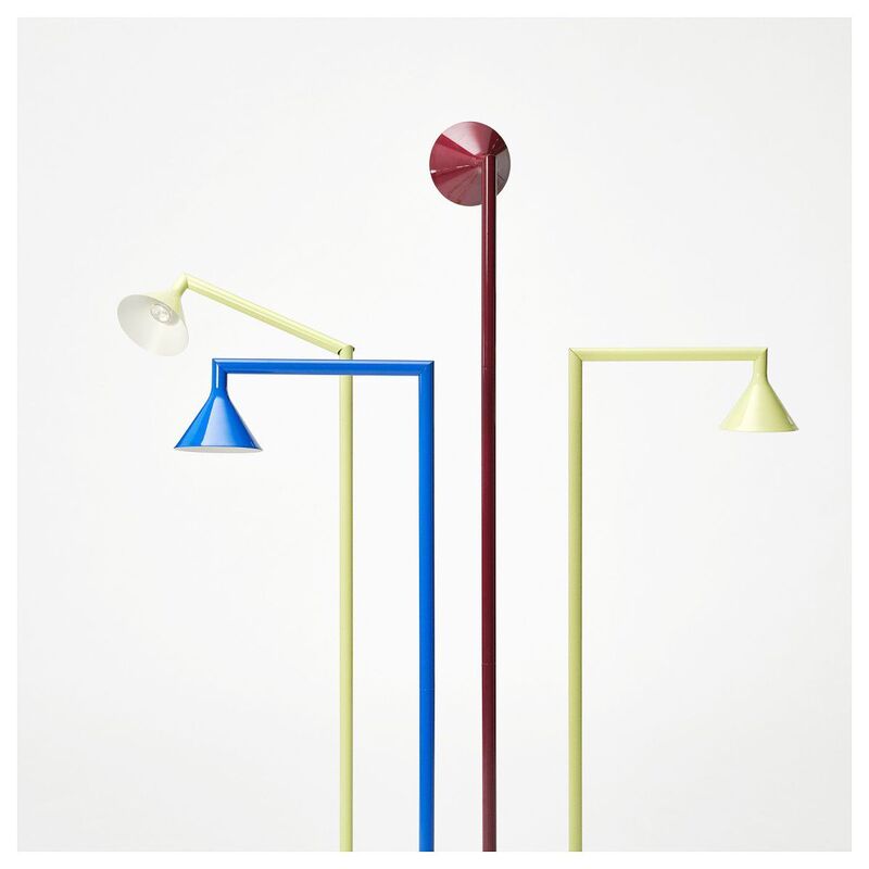 Ikea Original Light Bulb Floor Lamp Ps2026 Blue Red Yellow Living Room Creative Decorative Lighting Creative Simple Modern