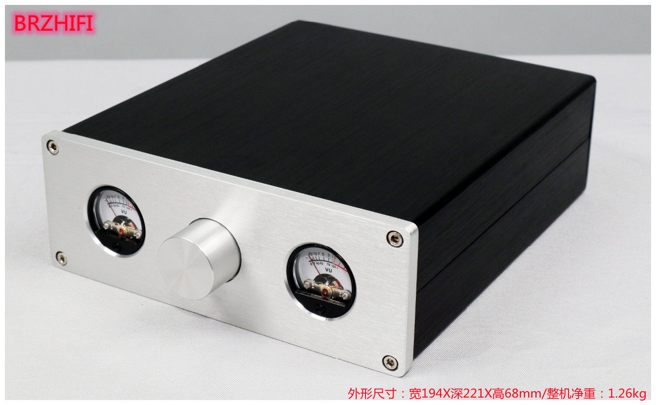 1907 Total Aluminum Host Shell Decoder Power Filter Aluminum Housing VU Table Full Aluminum Front Grade Power Amplifier Chassis