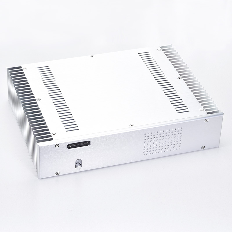 BRZHiFi-new silver power amplifier chassis BZ3608A all aluminum power amplifier chassis