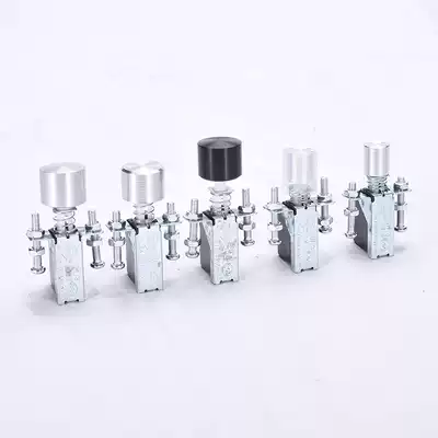 Aluminum shell switch button with mounting screw for one price