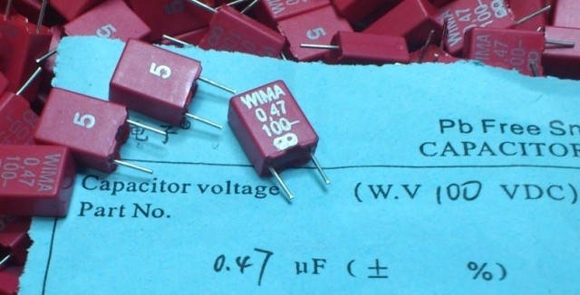 Brand new Germany WIMA 0 63V 47UF 474 silver word mise-less film capacitor