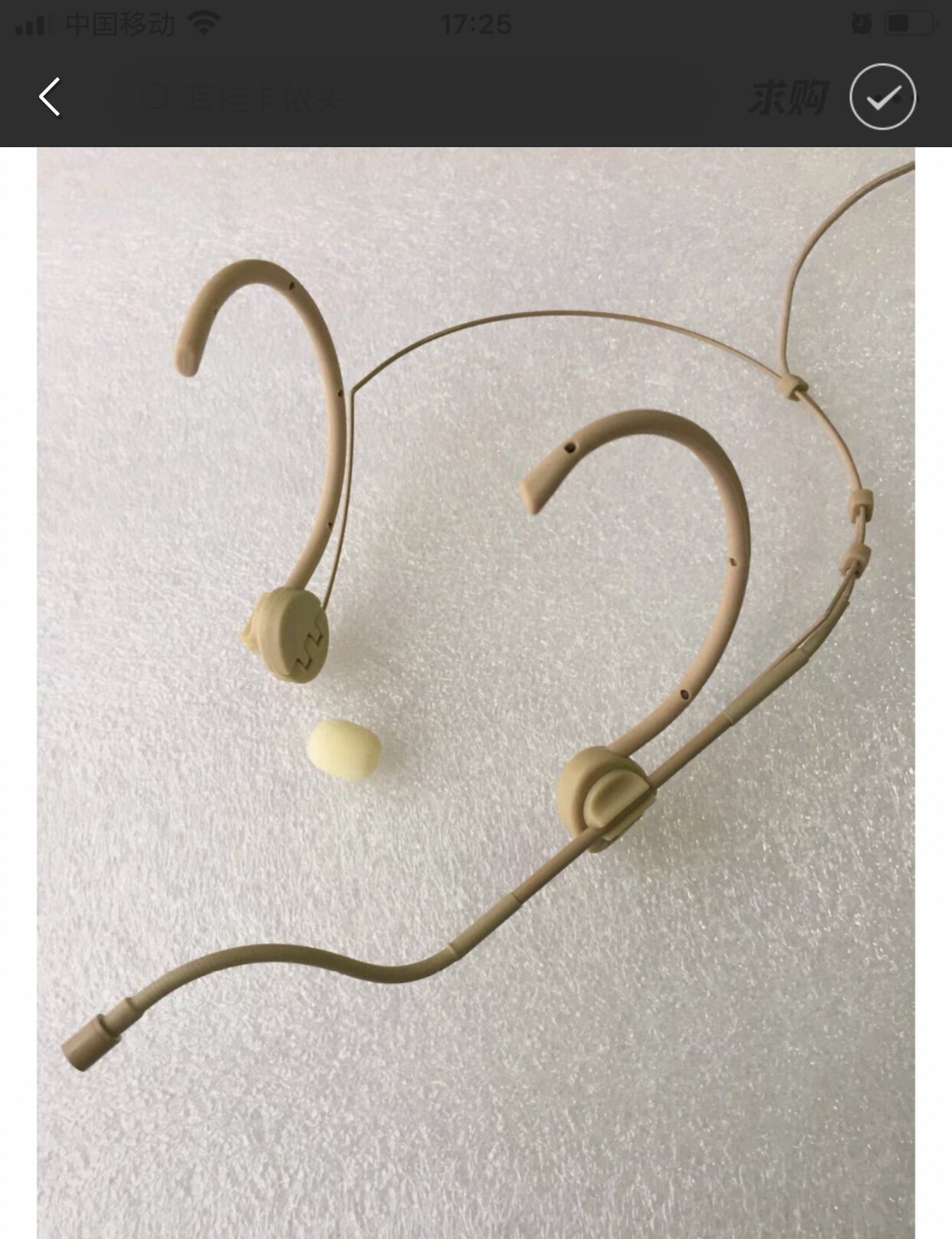 Imported wheat core wireless microphone common four-pin Kannon-style ear-mounted heads with folded microphones