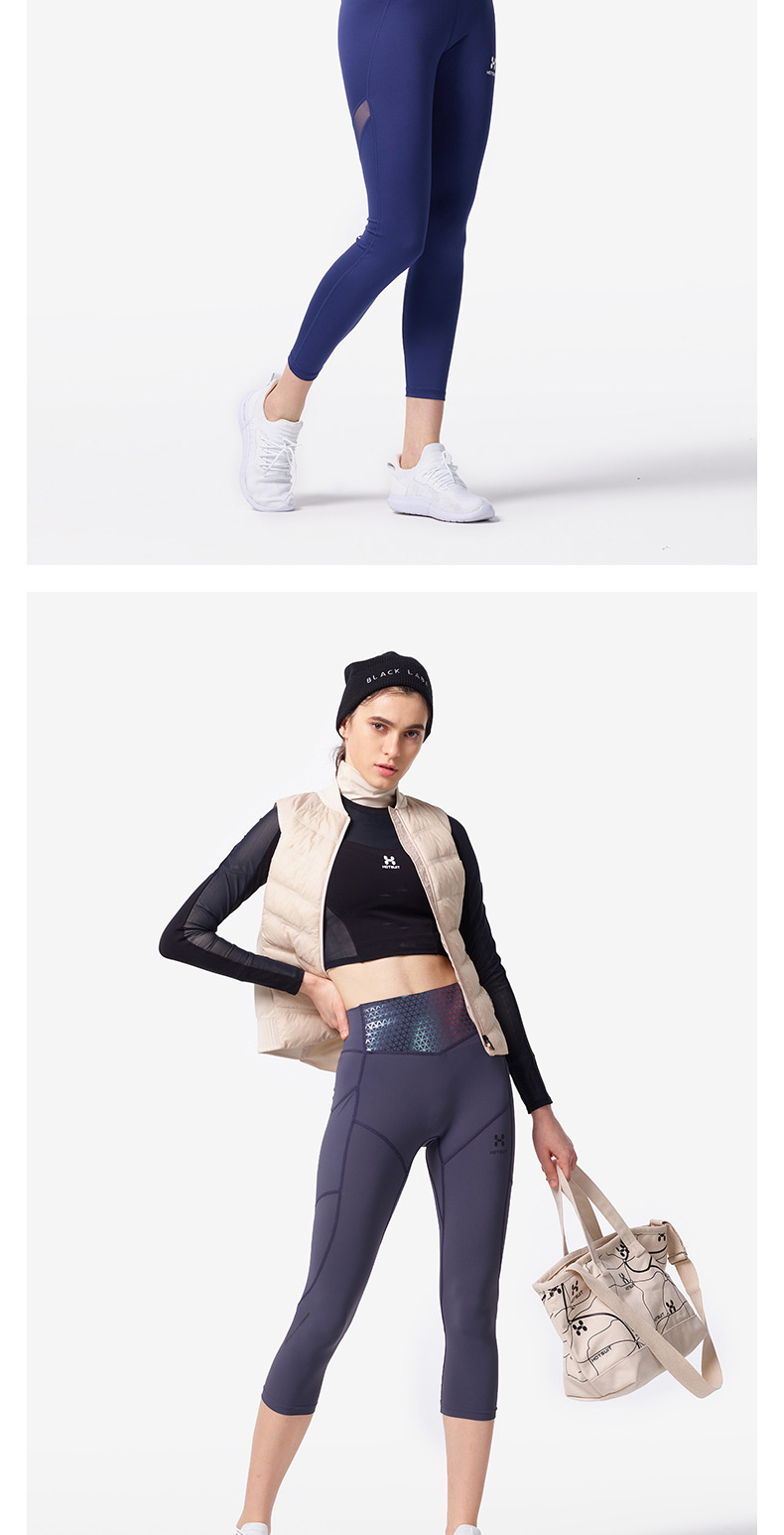 Hoa Kỳ HOTSUIT xuống vest nữ 2018 thu đông mới đứng cổ áo mỏng mặc vest thể thao ấm áp áo khoác gymshark