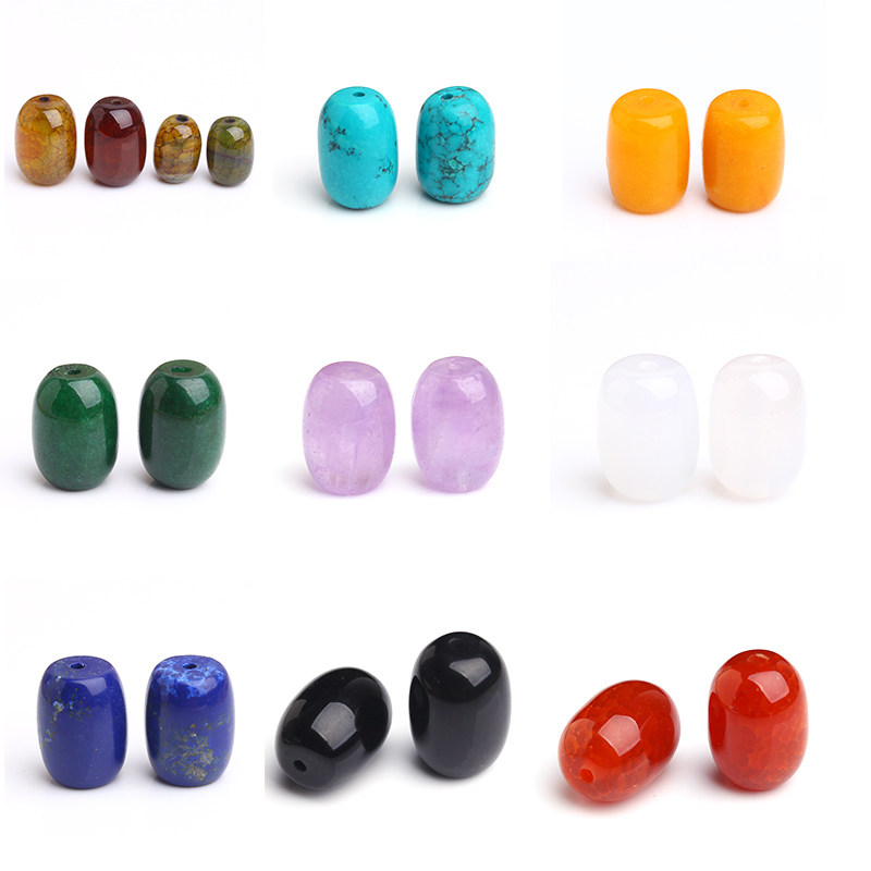 Dragon pattern agate turquoise dry green topaz barrel beads waist beads 108 beads Vajra Xingyue Bodhi Wenwan accessories